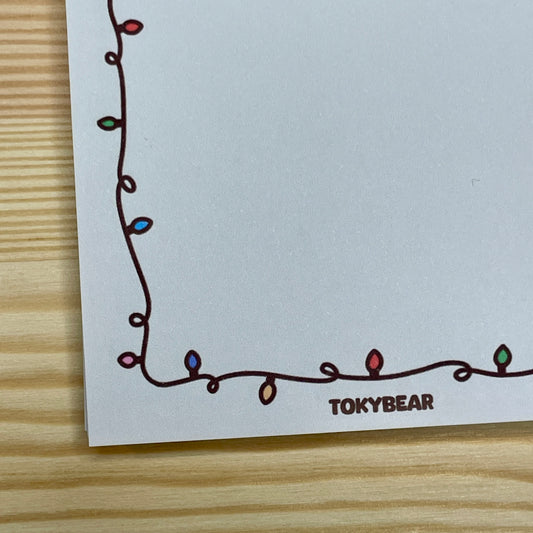 Memo Pad - Christmas Lights | A Cosy Christmas