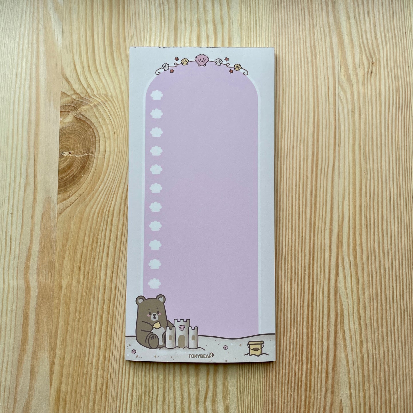 Checklist Notepad - Bear Building Sandcastle | Bears At The Beach
