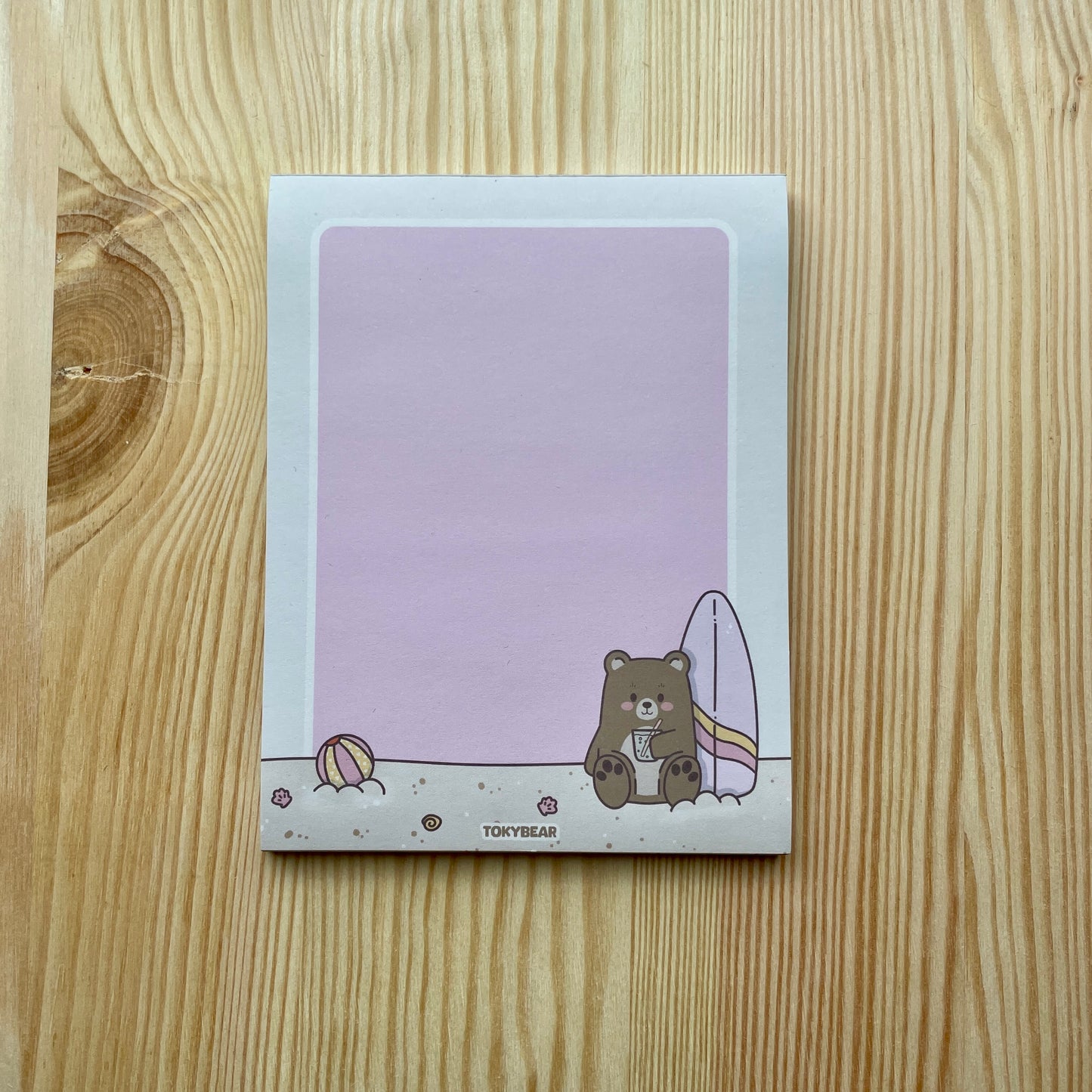 Small Notepad - Bear With Surfboard | Bears At The Beach