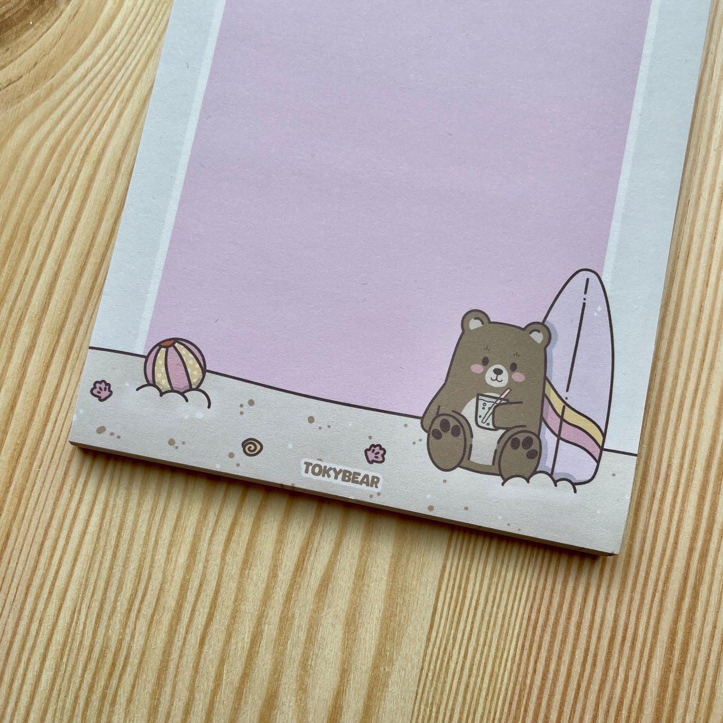Small Notepad - Bear With Surfboard | Bears At The Beach