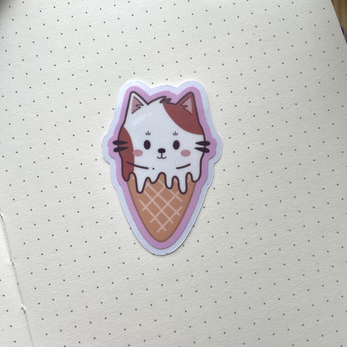 Vinyl Sticker - Ice Cream Cat