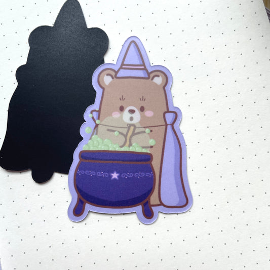 Magnet - Bear Stirring In Cauldron | Witchy Bears