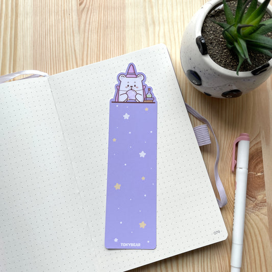 Bookmark - Bear With Broom | Witchy Bears