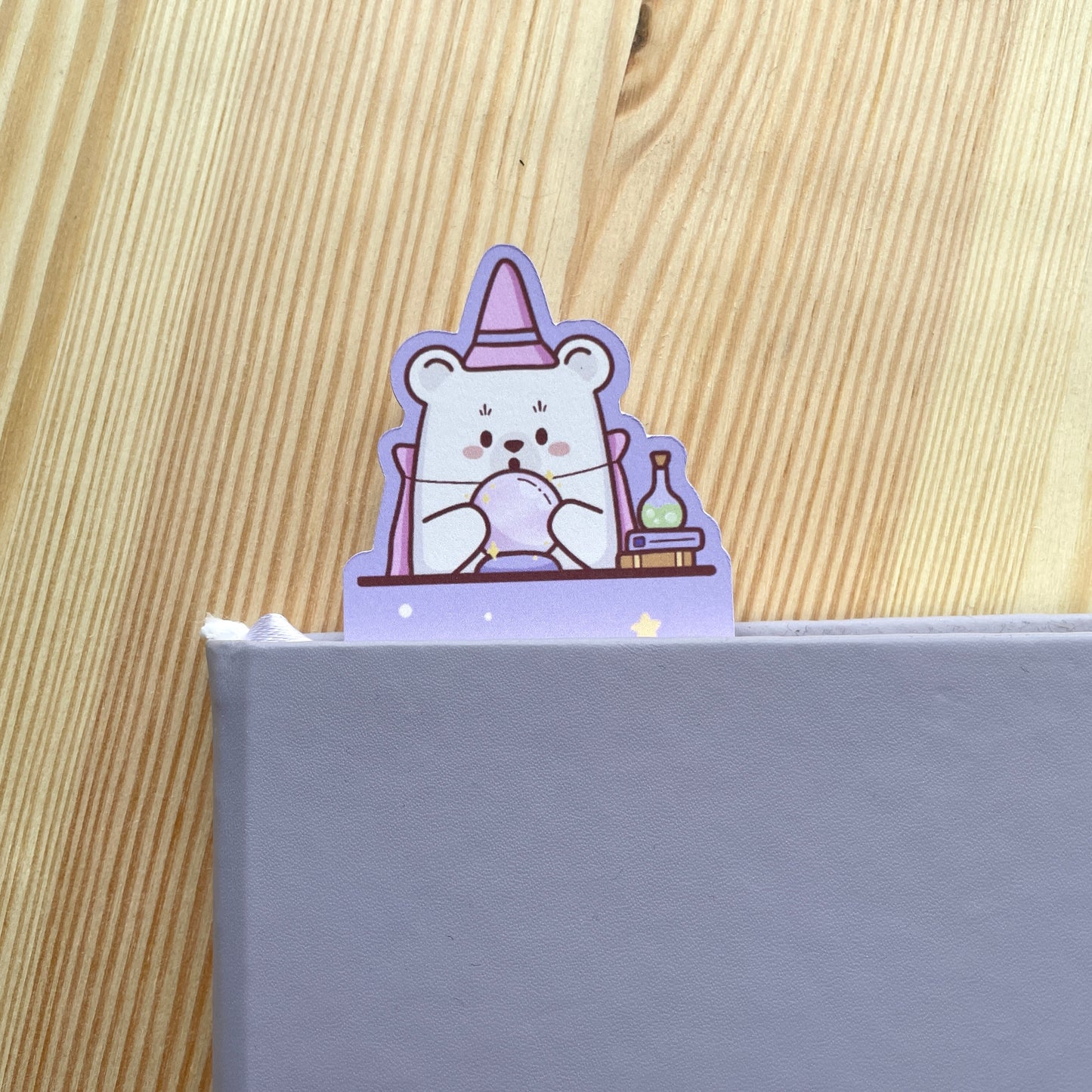 Bookmark - Bear With Broom | Witchy Bears