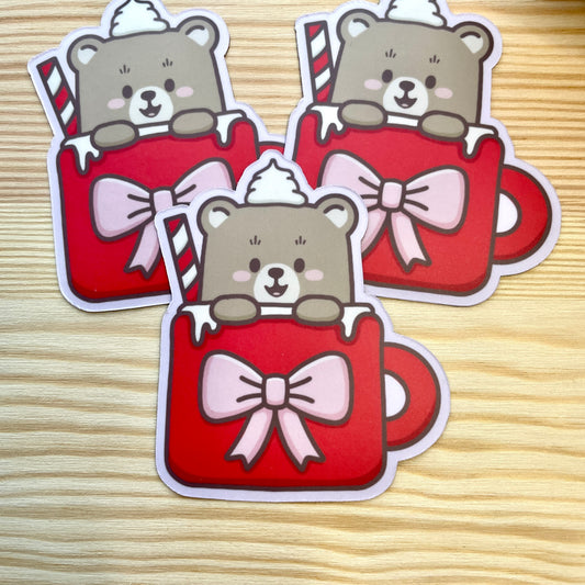 Magnet - Cosy Bear In Mug | A Cosy Christmas