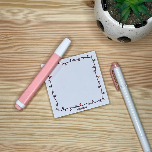 Memo Pad - Christmas Lights | A Cosy Christmas