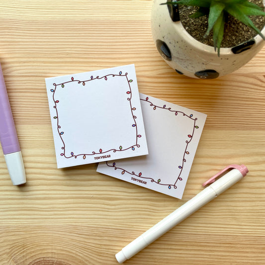 Memo Pad - Christmas Lights | A Cosy Christmas