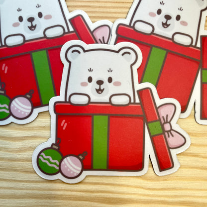 Magnet - Bear Popping Out Of Christmas Present | A Cosy Christmas