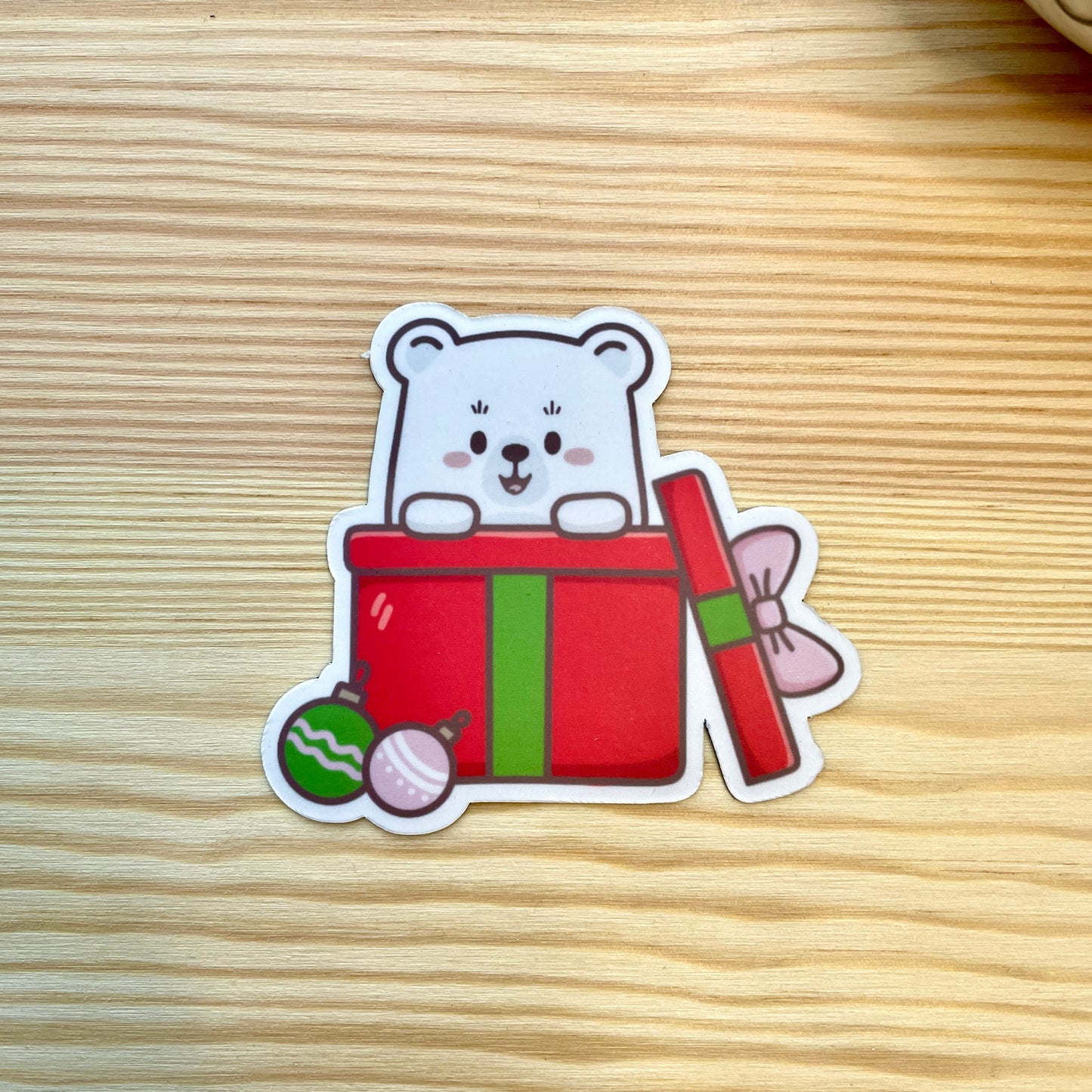 Magnet - Bear Popping Out Of Christmas Present | A Cosy Christmas