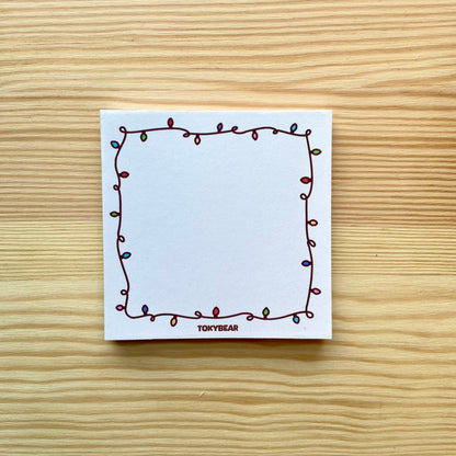 Memo Pad - Christmas Lights | A Cosy Christmas
