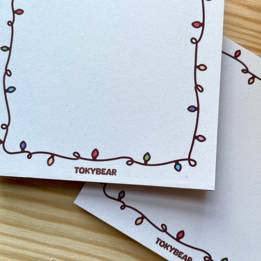 Memo Pad - Christmas Lights | A Cosy Christmas