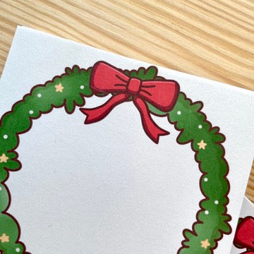 Memo Pad - Christmas Wreath | A Cosy Christmas