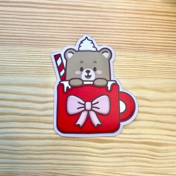 Magnet - Cosy Bear In Mug | A Cosy Christmas