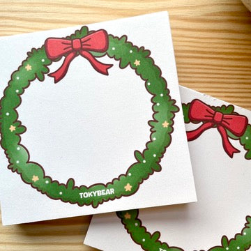 Memo Pad - Christmas Wreath | A Cosy Christmas