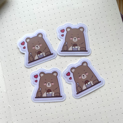 Sticker Pack - Bears Eating Ice Cream