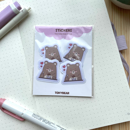 Sticker Pack - Bears Eating Ice Cream