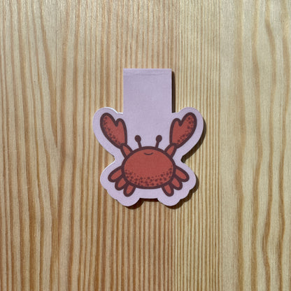 Magnetic Bookmark - Crab | Bears At The Beach