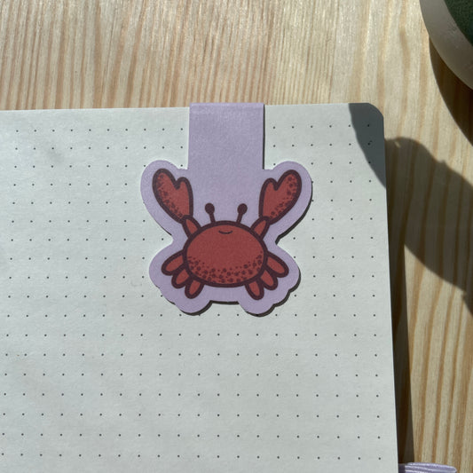 Magnetic Bookmark - Crab | Bears At The Beach