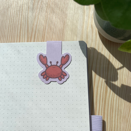 Magnetic Bookmark - Crab | Bears At The Beach