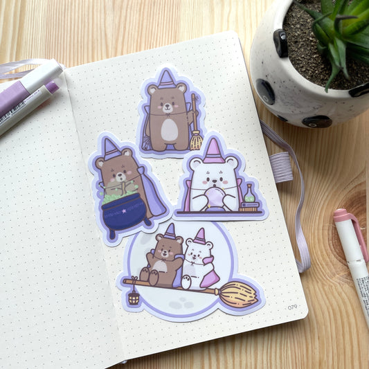 Sticker Pack | Witchy Bears