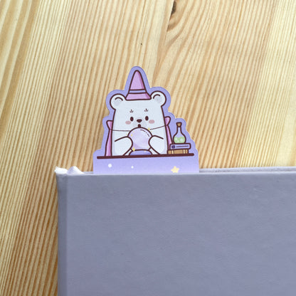 Bookmark - Bear With Broom | Witchy Bears